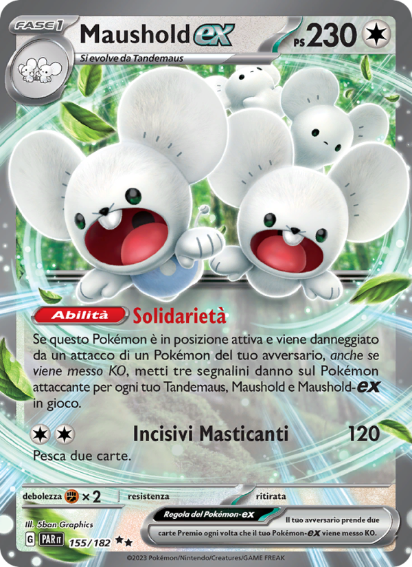Maushold-ex 155/266 — Paradosso Temporale (Italian Pokémon TCG card)