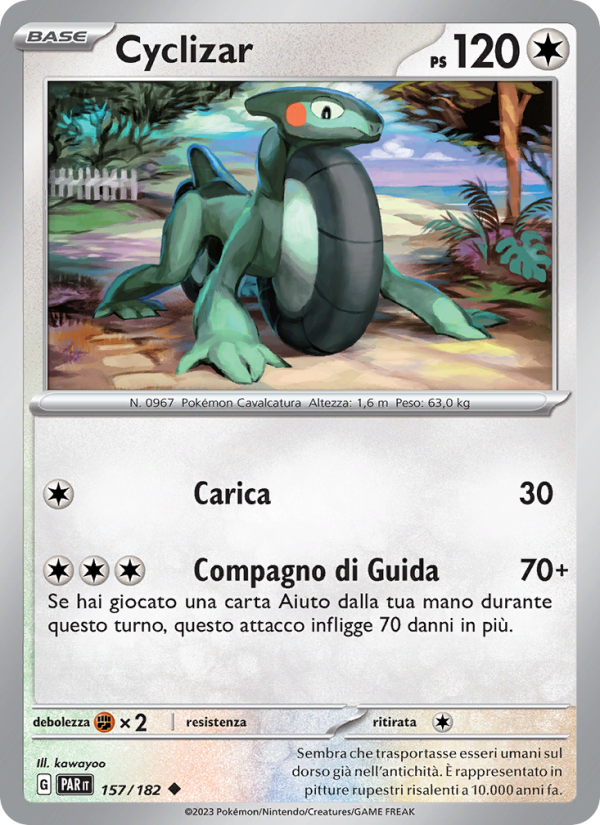 Cyclizar 157/266 — Paradosso Temporale (Italian Pokémon TCG card)