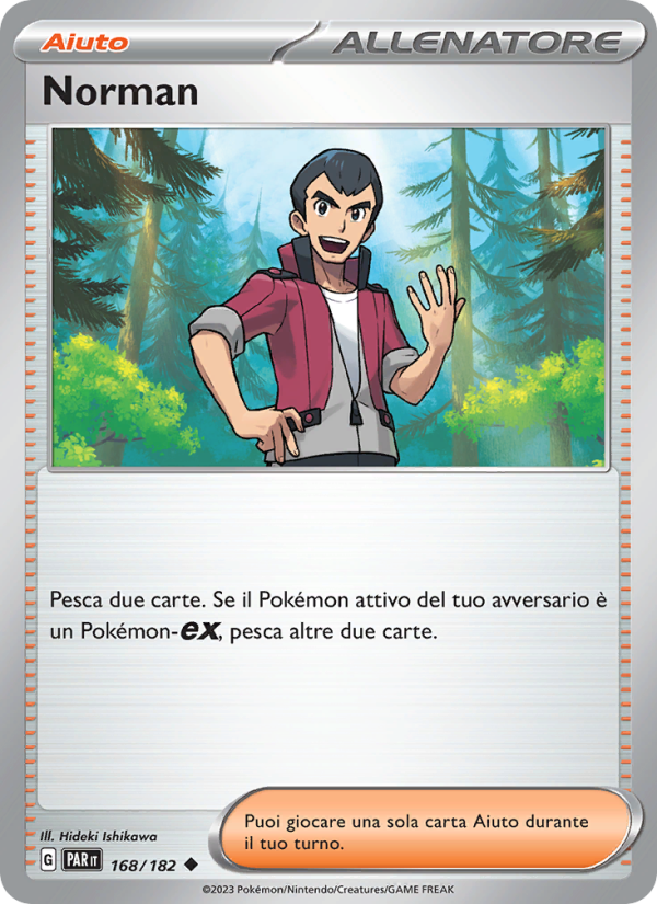 Norman 168/266 — Paradosso Temporale (Italian Pokémon TCG card)