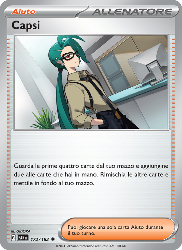 Capsi 172/266 — Paradosso Temporale (Italian Pokémon TCG card)