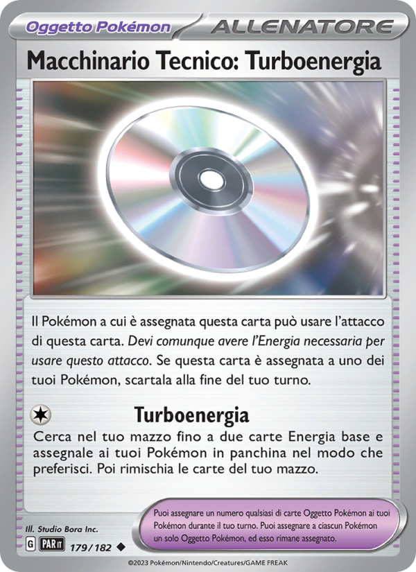 Macchinario Tecnico: Turboenergia 179/266 — Paradosso Temporale (Italian Pokémon TCG card)