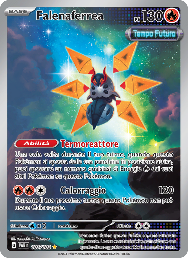 Falenaferrea 187/266 — Paradosso Temporale (Italian Pokémon TCG card)