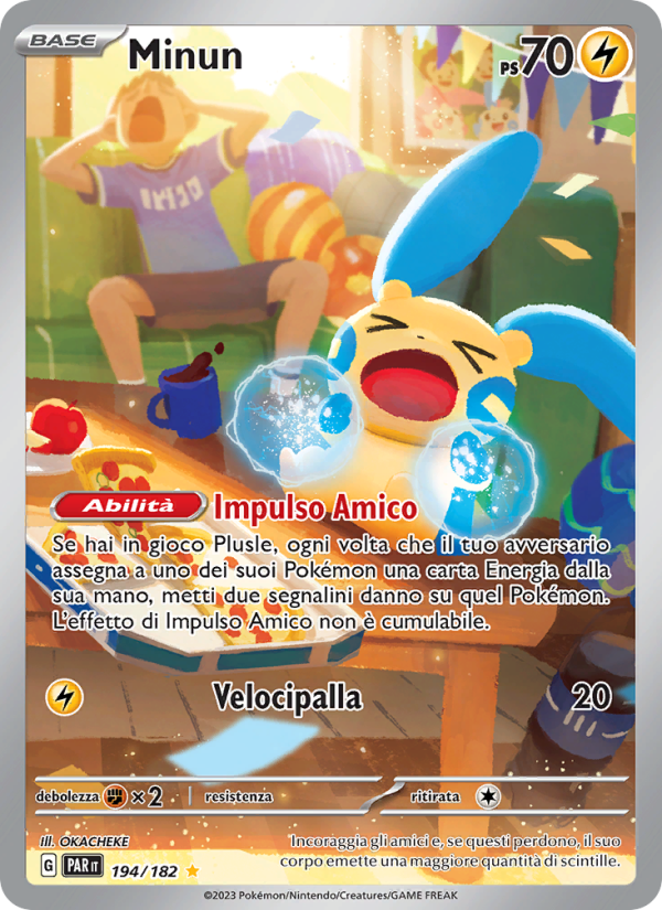 Minun 194/266 — Paradox Rift (Italian Pokémon TCG card)