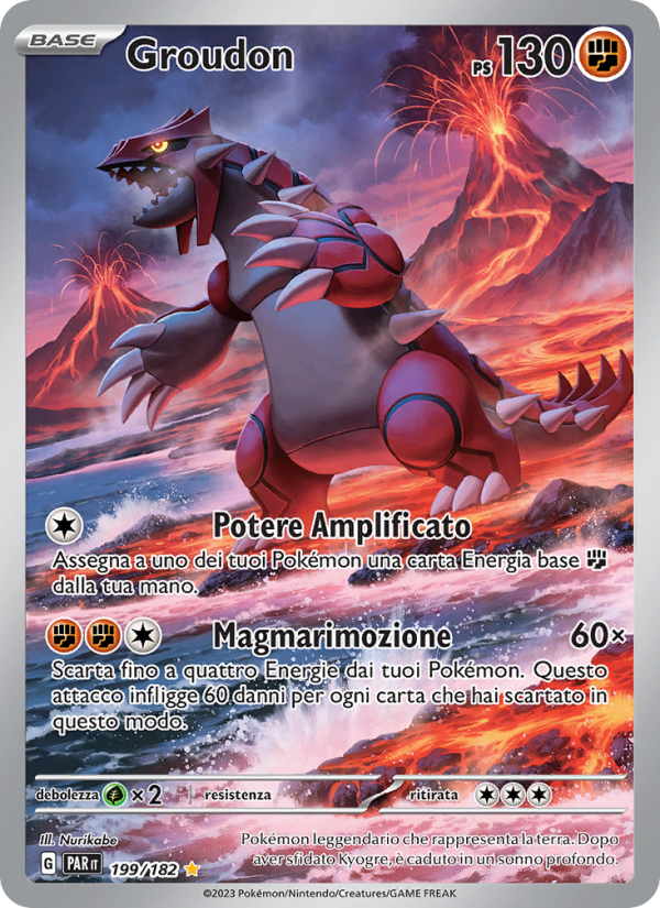 Groudon 199/266 — Paradox Rift (Italian Pokémon TCG card)