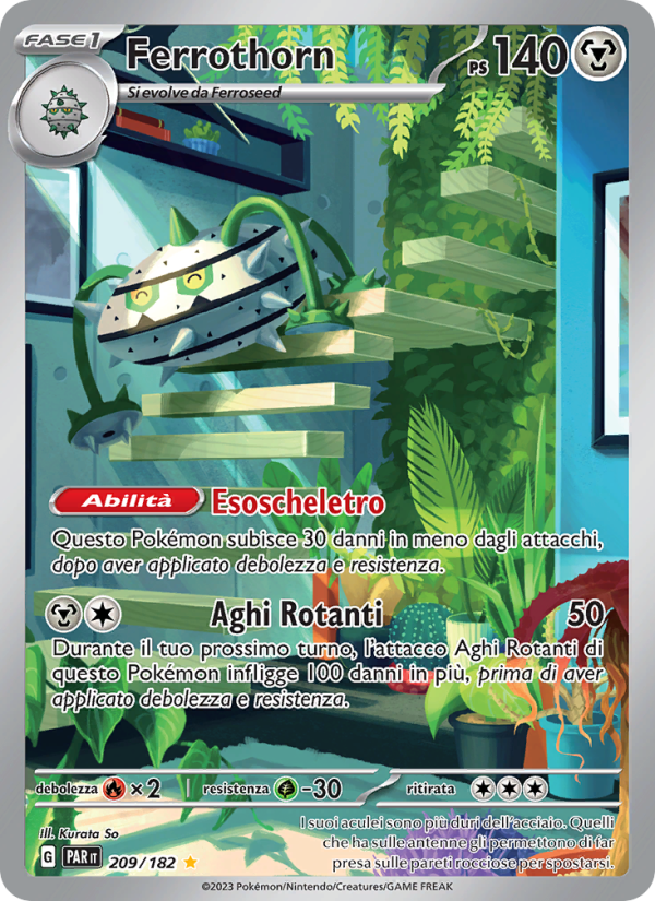 Ferrothorn 209/266 — Paradosso Temporale (Italian Pokémon TCG card)