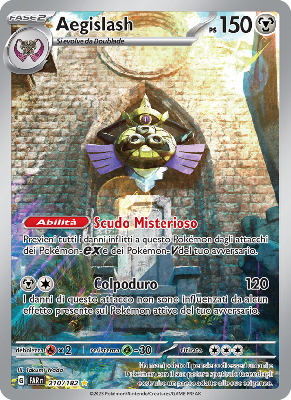 Aegislash 210/266 — Paradosso Temporale (Italian Pokémon TCG card)