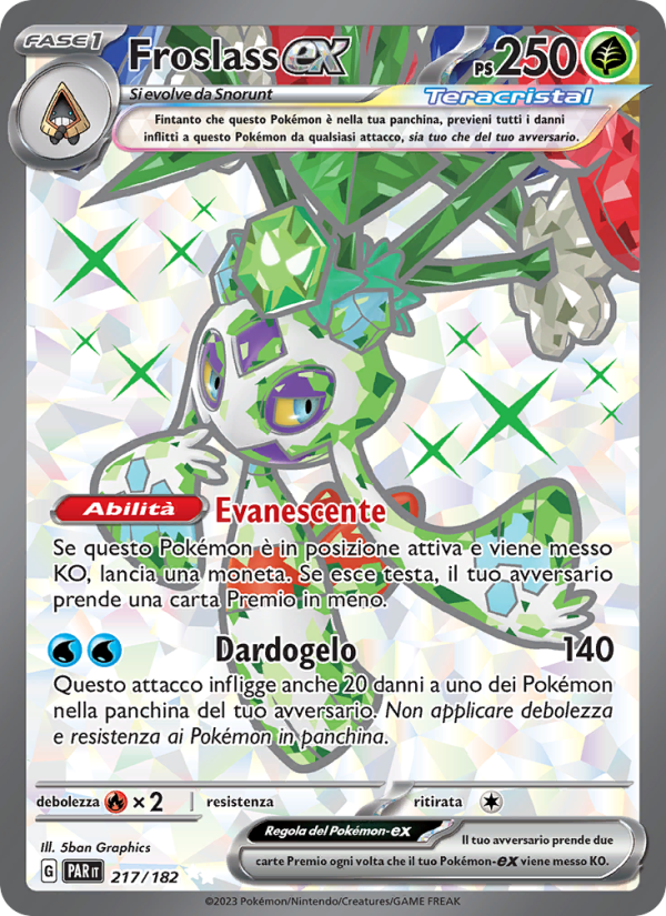 Froslass-ex 217/266 — Paradosso Temporale (Italian Pokémon TCG card)
