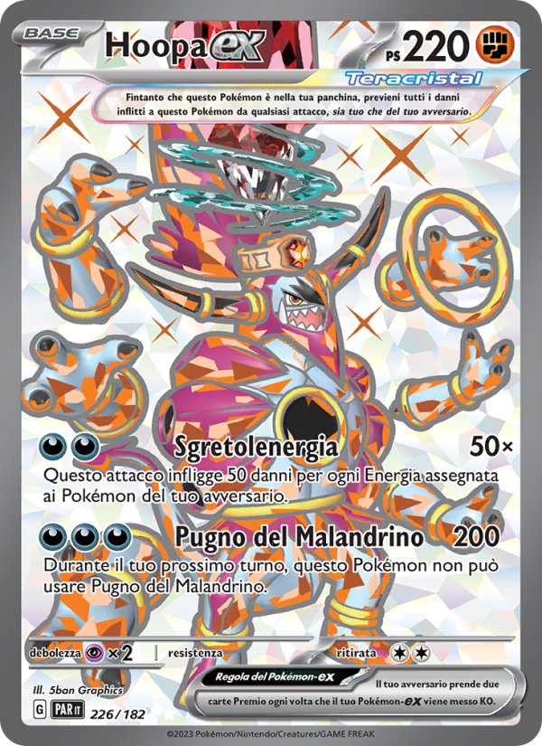 Hoopa-ex 226/266 — Paradosso Temporale (Italian Pokémon TCG card)