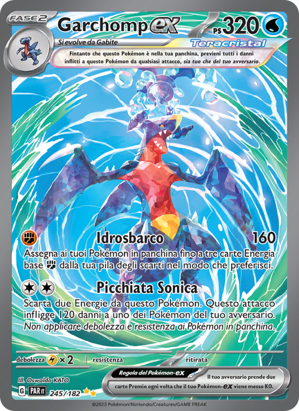Garchomp-ex 245/266 — Paradosso Temporale (Italian Pokémon TCG card)