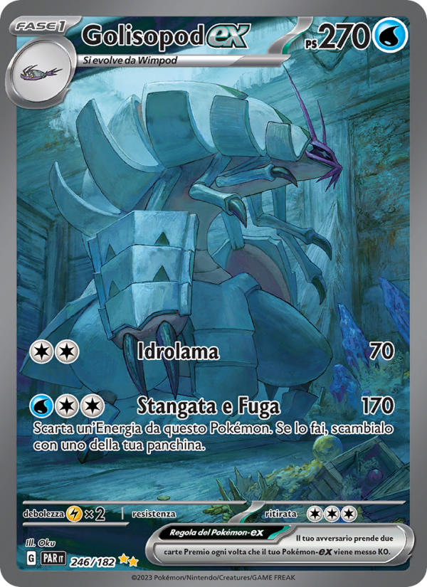 Golisopod-ex 246/266 — Paradosso Temporale (Italian Pokémon TCG card)