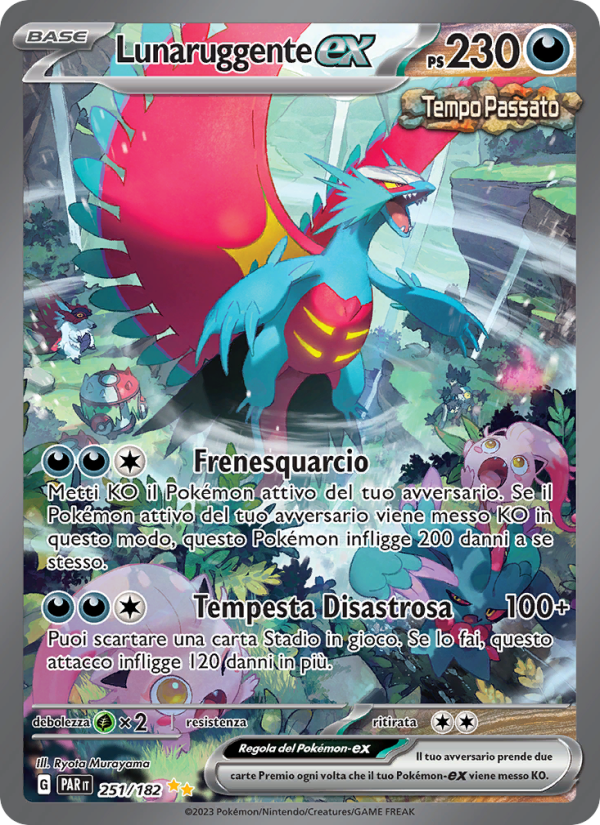 Lunaruggente-ex 251/266 — Paradosso Temporale (Italian Pokémon TCG card)