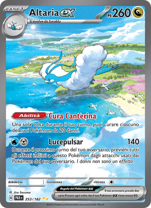 Altaria-ex 253/266 — Paradosso Temporale (Italian Pokémon TCG card)