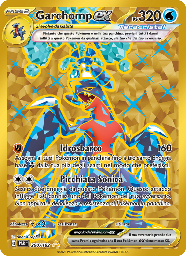 Garchomp-ex 260/266 — Paradosso Temporale (Italian Pokémon TCG card)