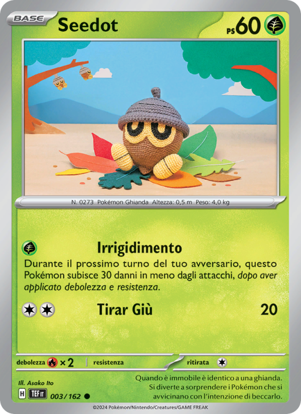 Seedot 003/218 — Cronoforze (Italian Pokémon TCG card)