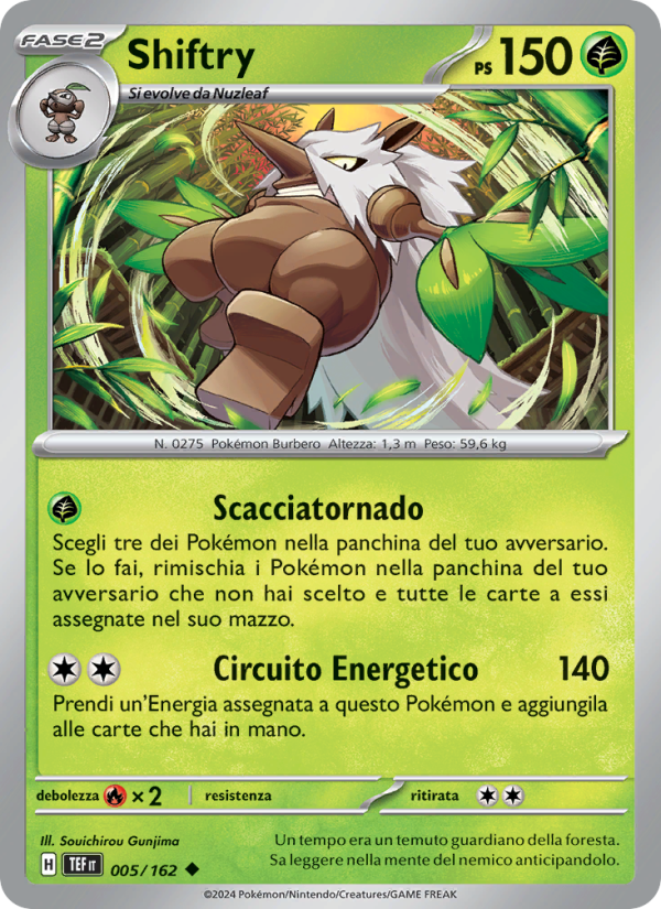 Shiftry 005/218 — Cronoforze (Italian Pokémon TCG card)