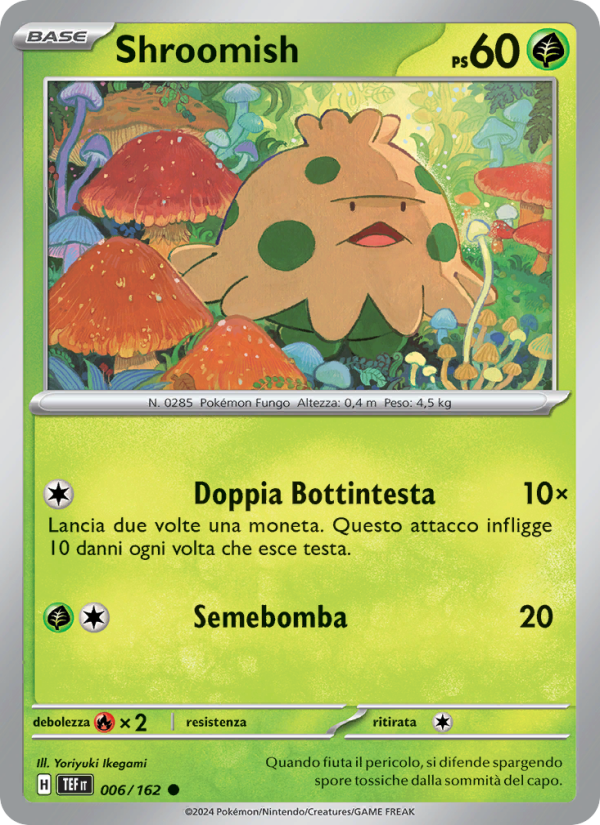 Shroomish 006/218 — Cronoforze (Italian Pokémon TCG card)
