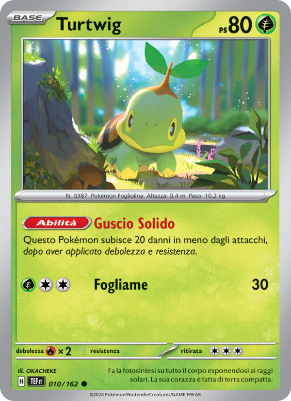 Turtwig 010/218 — Cronoforze (Italian Pokémon TCG card)