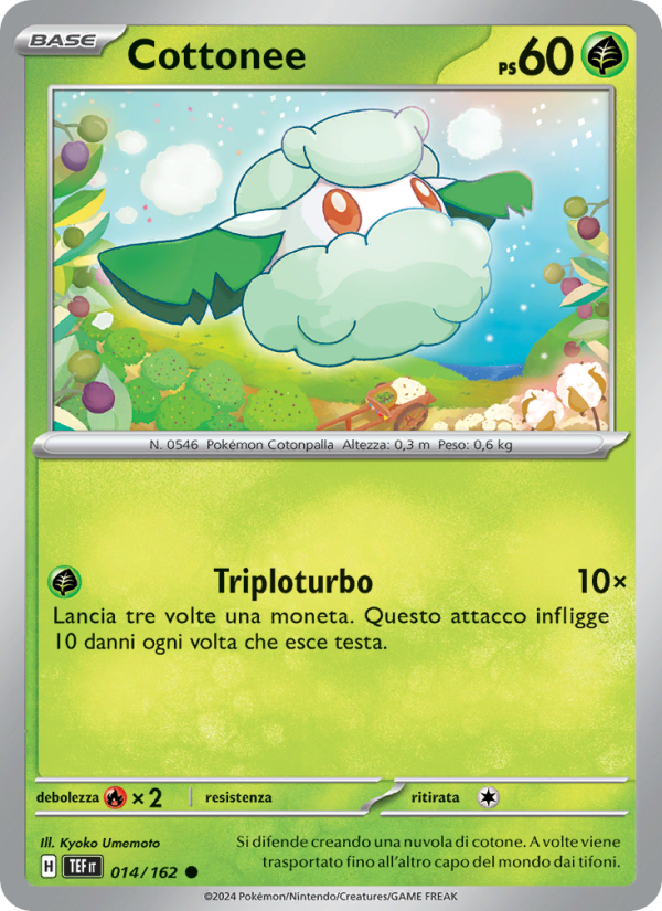 Cottonee 014/218 — Cronoforze (Italian Pokémon TCG card)