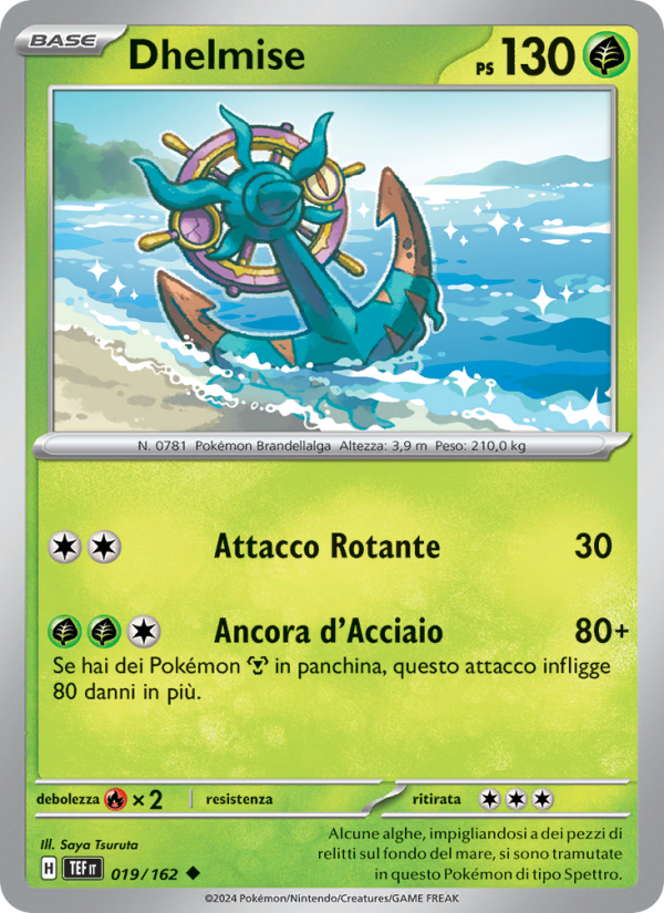 Dhelmise 019/218 — Cronoforze (Italian Pokémon TCG card)