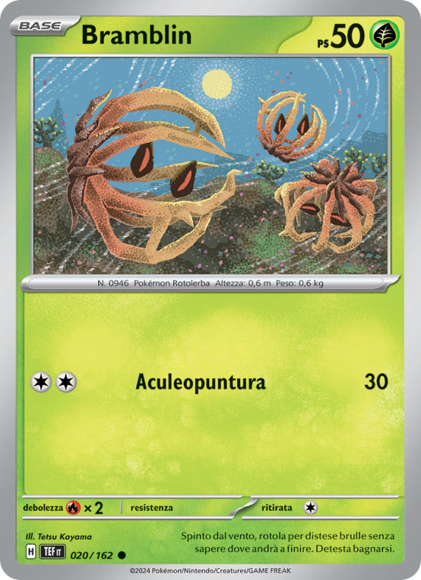 Bramblin 020/218 — Cronoforze (Italian Pokémon TCG card)