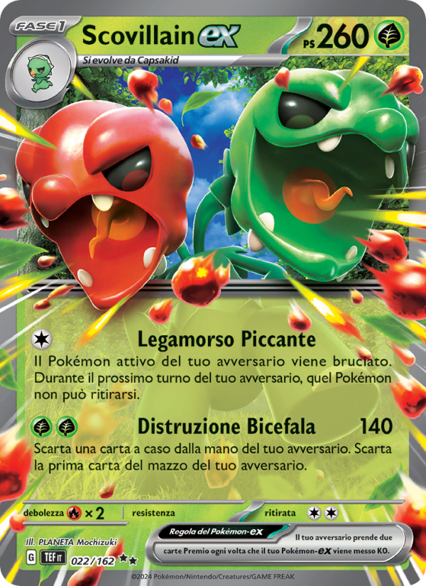 Scovillain-ex 022/218 — Cronoforze (Italian Pokémon TCG card)