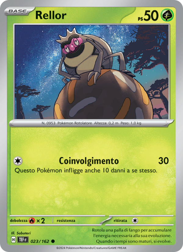 Rellor 023/218 — Cronoforze (Italian Pokémon TCG card)