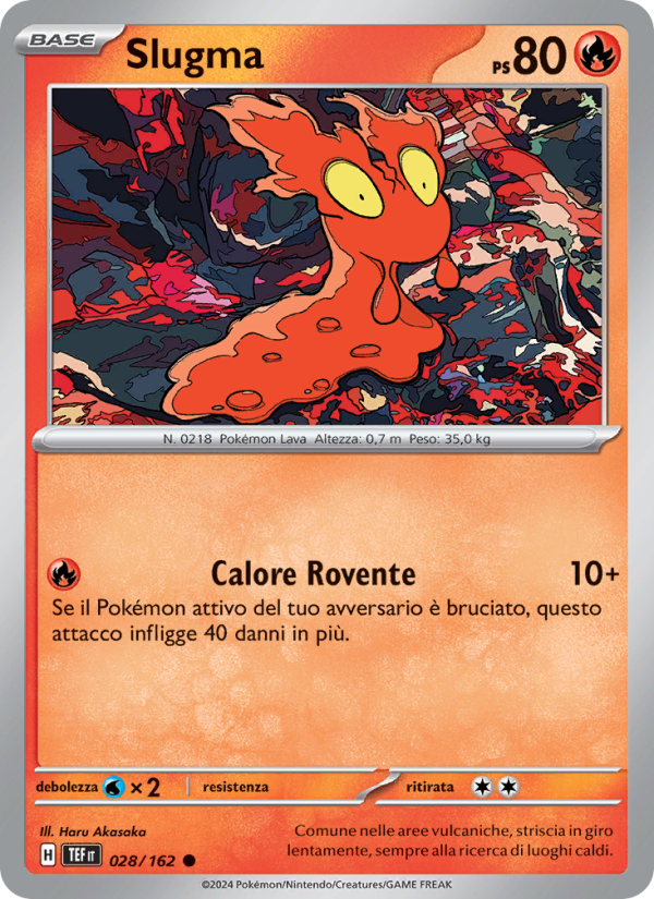 Slugma 028/218 — Cronoforze (Italian Pokémon TCG card)