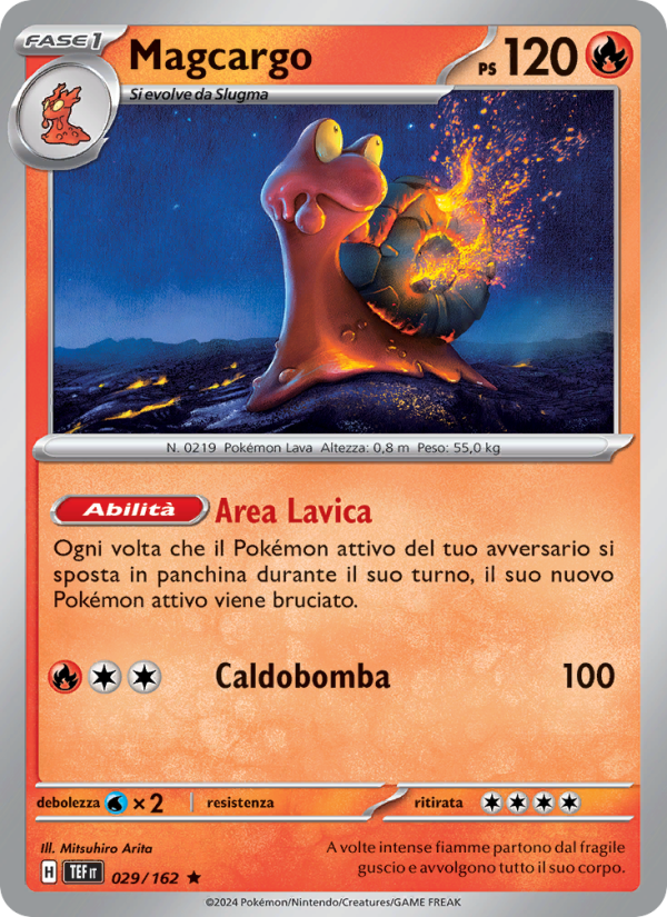Magcargo 029/218 — Cronoforze (Italian Pokémon TCG card)