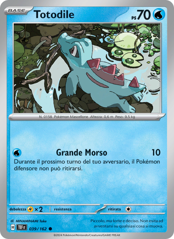 Totodile 039/218 — Cronoforze (Italian Pokémon TCG card)