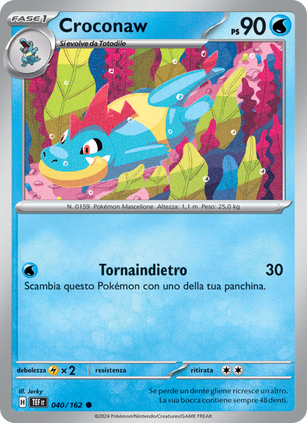Croconaw 040/218 — Cronoforze (Italian Pokémon TCG card)