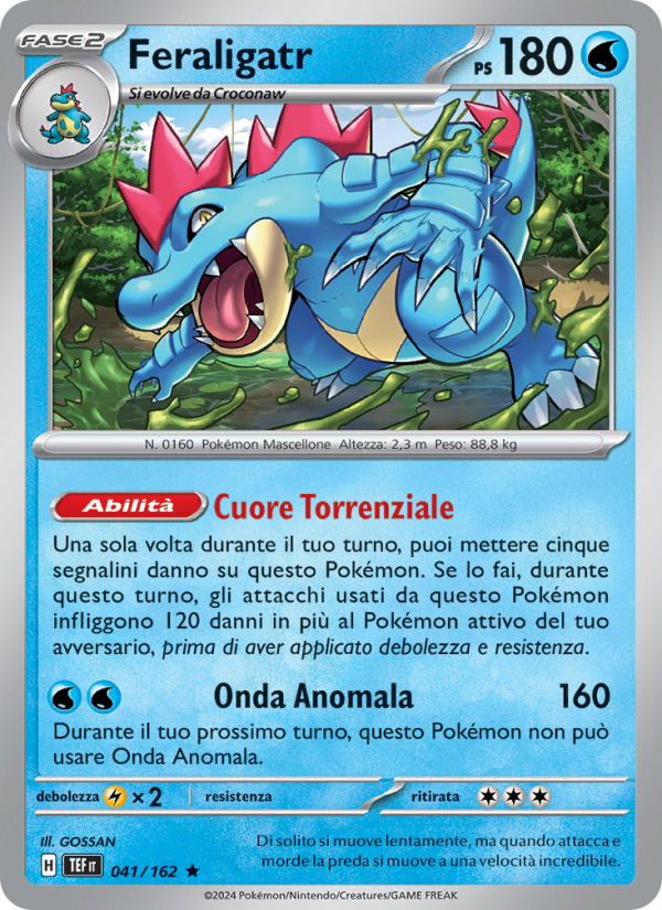 Feraligatr 041/218 — Cronoforze (Italian Pokémon TCG card)