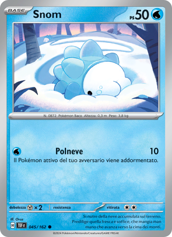 Snom 045/218 — Cronoforze (Italian Pokémon TCG card)