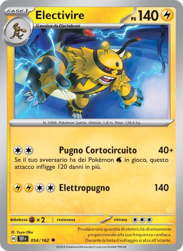 Electivire 054/218 — Cronoforze (Italian Pokémon TCG card)