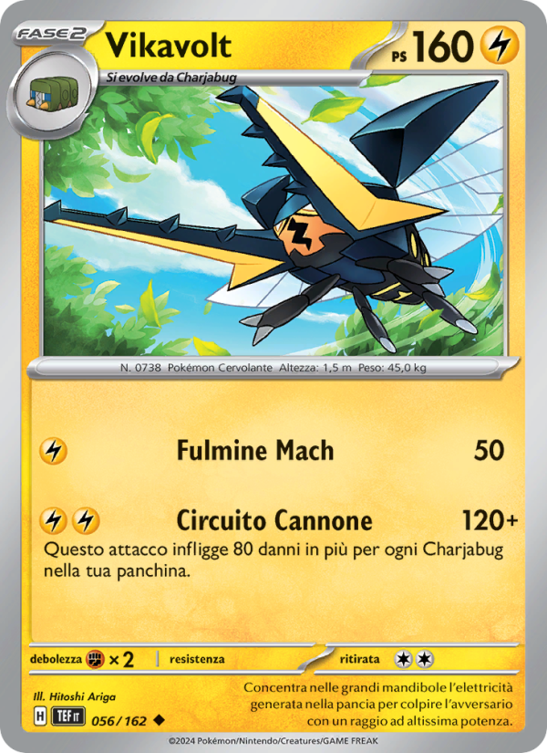 Vikavolt 056/218 — Cronoforze (Italian Pokémon TCG card)