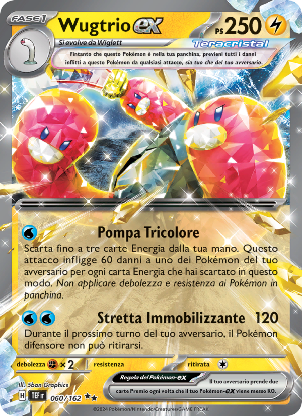 Wugtrio-ex 060/218 — Cronoforze (Italian Pokémon TCG card)