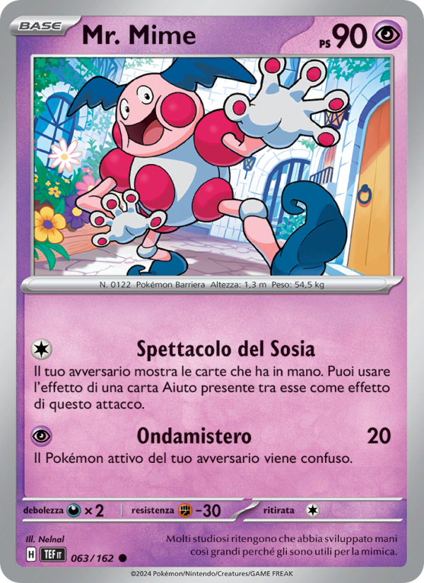 Mr. Mime 063/218 — Cronoforze (Italian Pokémon TCG card)