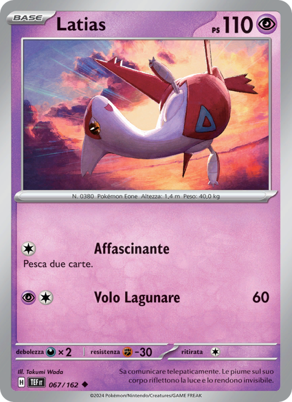 Latias 067/218 — Cronoforze (Italian Pokémon TCG card)