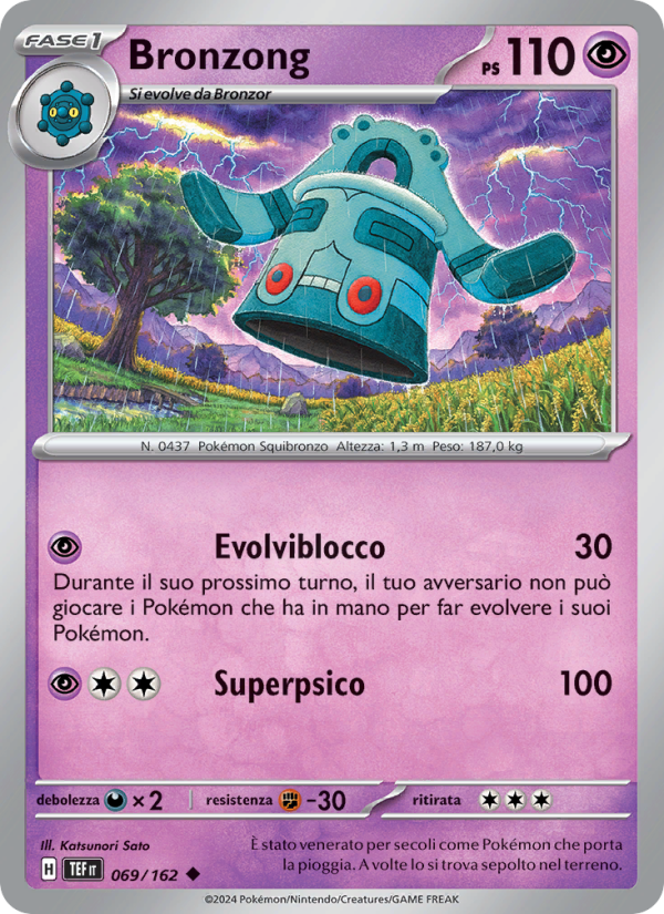 Bronzong 069/218 — Cronoforze (Italian Pokémon TCG card)