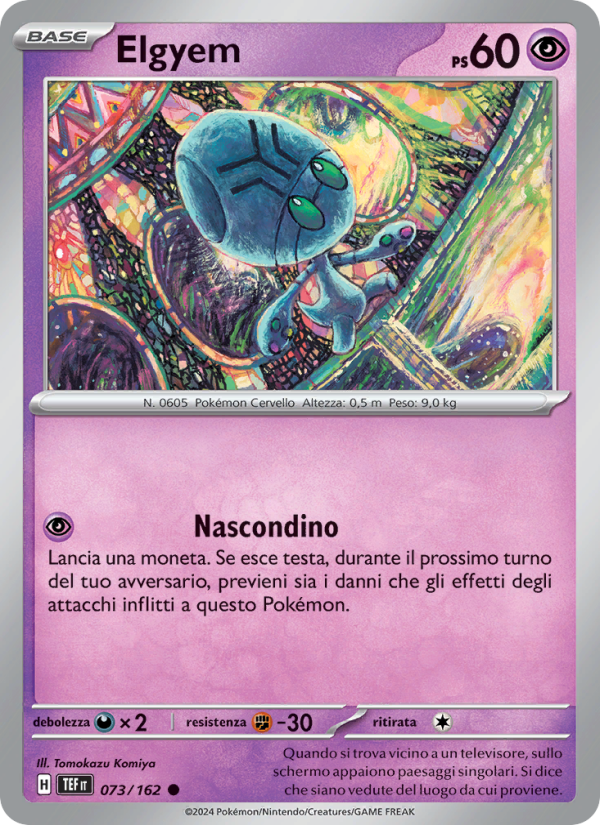 Elgyem 073/218 — Cronoforze (Italian Pokémon TCG card)