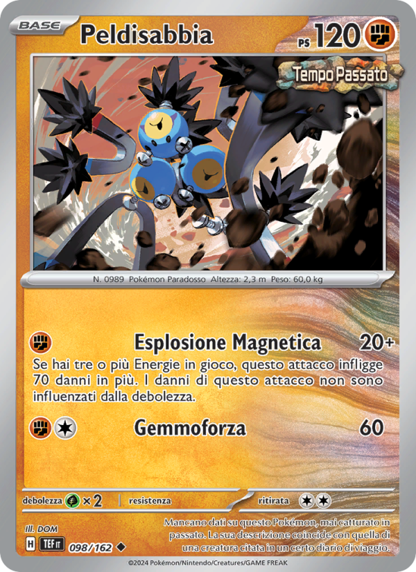 Peldisabbia 098/218 — Cronoforze (Italian Pokémon TCG card)