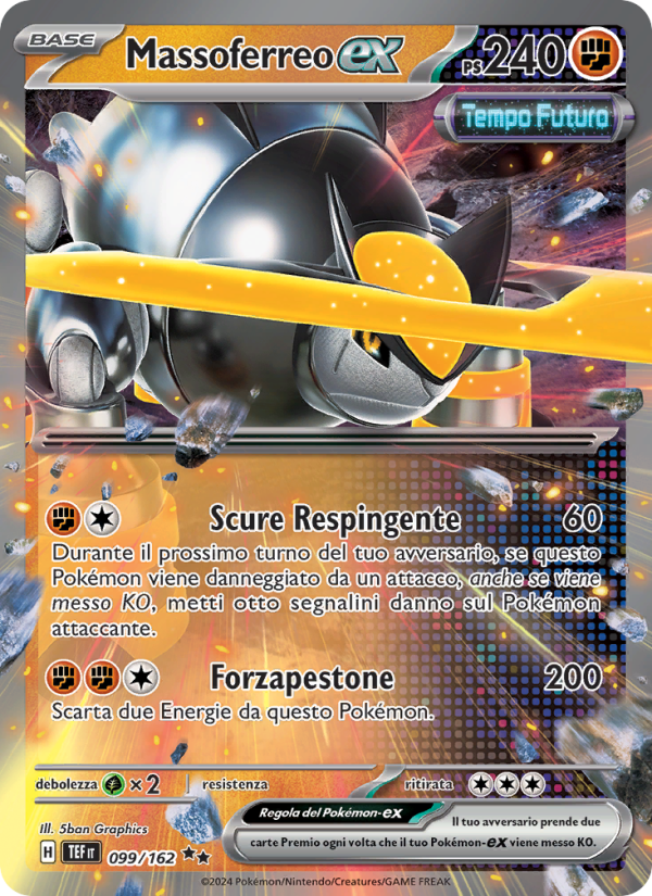 Massoferreo-ex 099/218 — Cronoforze (Italian Pokémon TCG card)