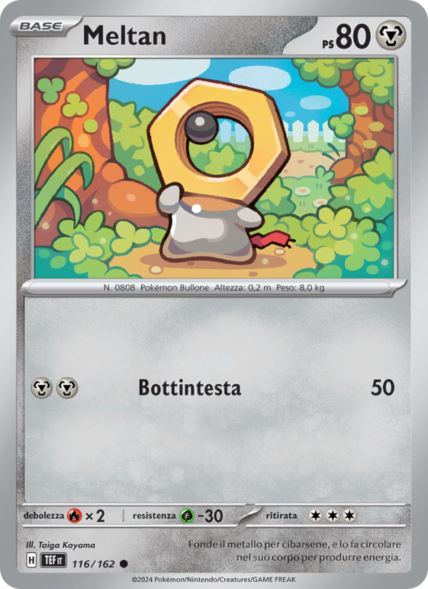 Meltan 116/218 — Cronoforze (Italian Pokémon TCG card)