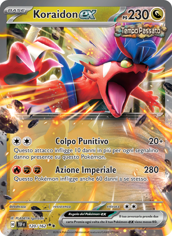 Koraidon-ex 120/218 — Cronoforze (Italian Pokémon TCG card)