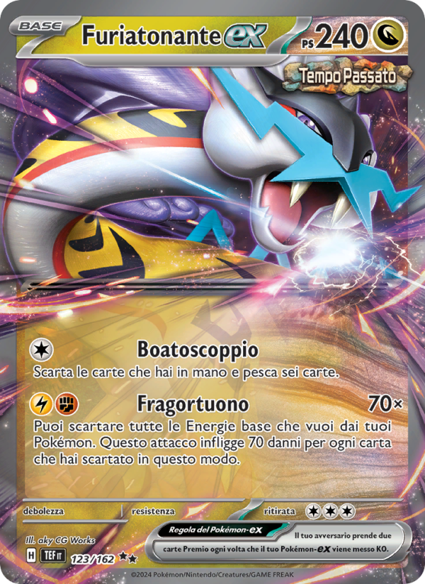 Furiatonante-ex 123/218 — Cronoforze (Italian Pokémon TCG card)