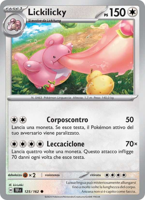 Lickilicky 125/218 — Cronoforze (Italian Pokémon TCG card)