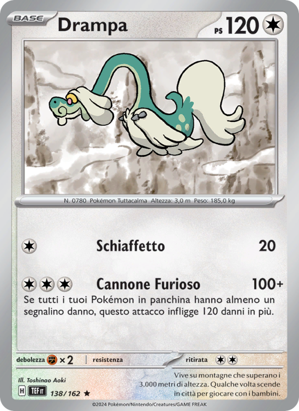 Drampa 138/218 — Cronoforze (Italian Pokémon TCG card)