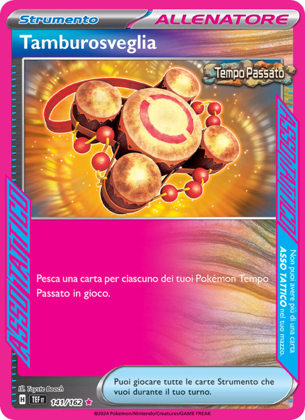 Tamburosveglia 141/218 — Cronoforze (Italian Pokémon TCG card)