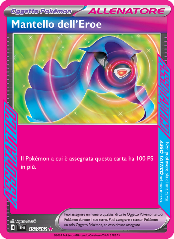 Mantello dell'Eroe 152/218 — Cronoforze (Italian Pokémon TCG card)
