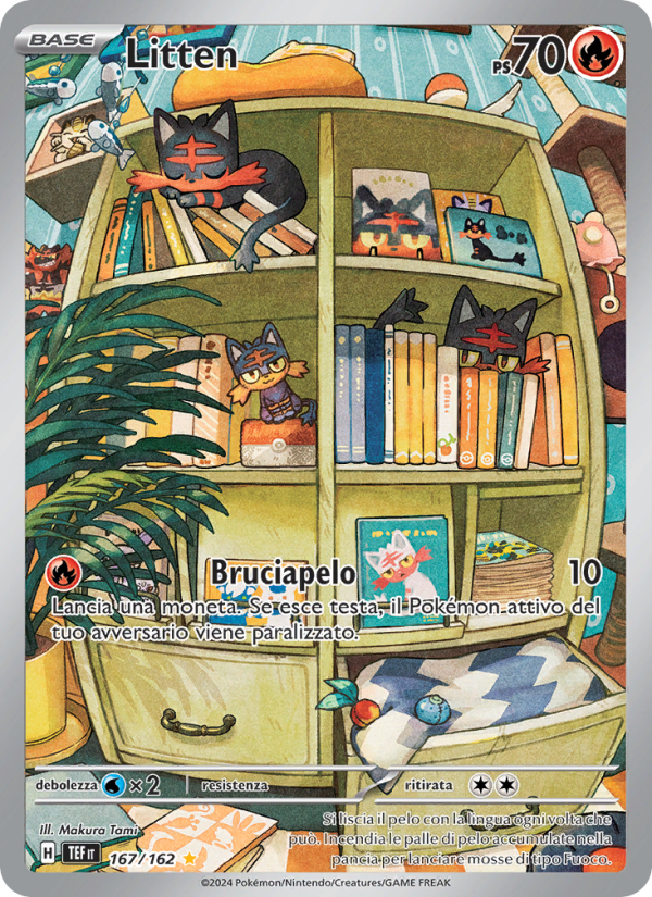 Litten 167/218 — Cronoforze (Italian Pokémon TCG card)