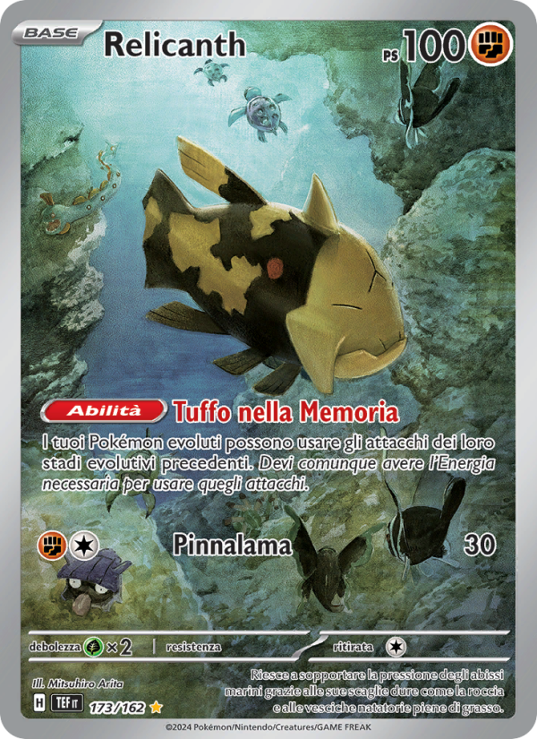 Relicanth 173/218 — Cronoforze (Italian Pokémon TCG card)